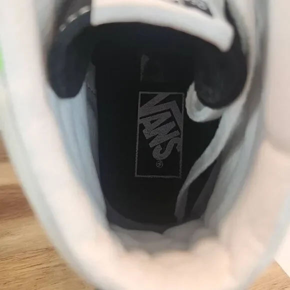 Vans Sk8-Hi 'Flame Black White' VN0A4U3CXEY Mens Size 10.5 - Picture 9 of 11